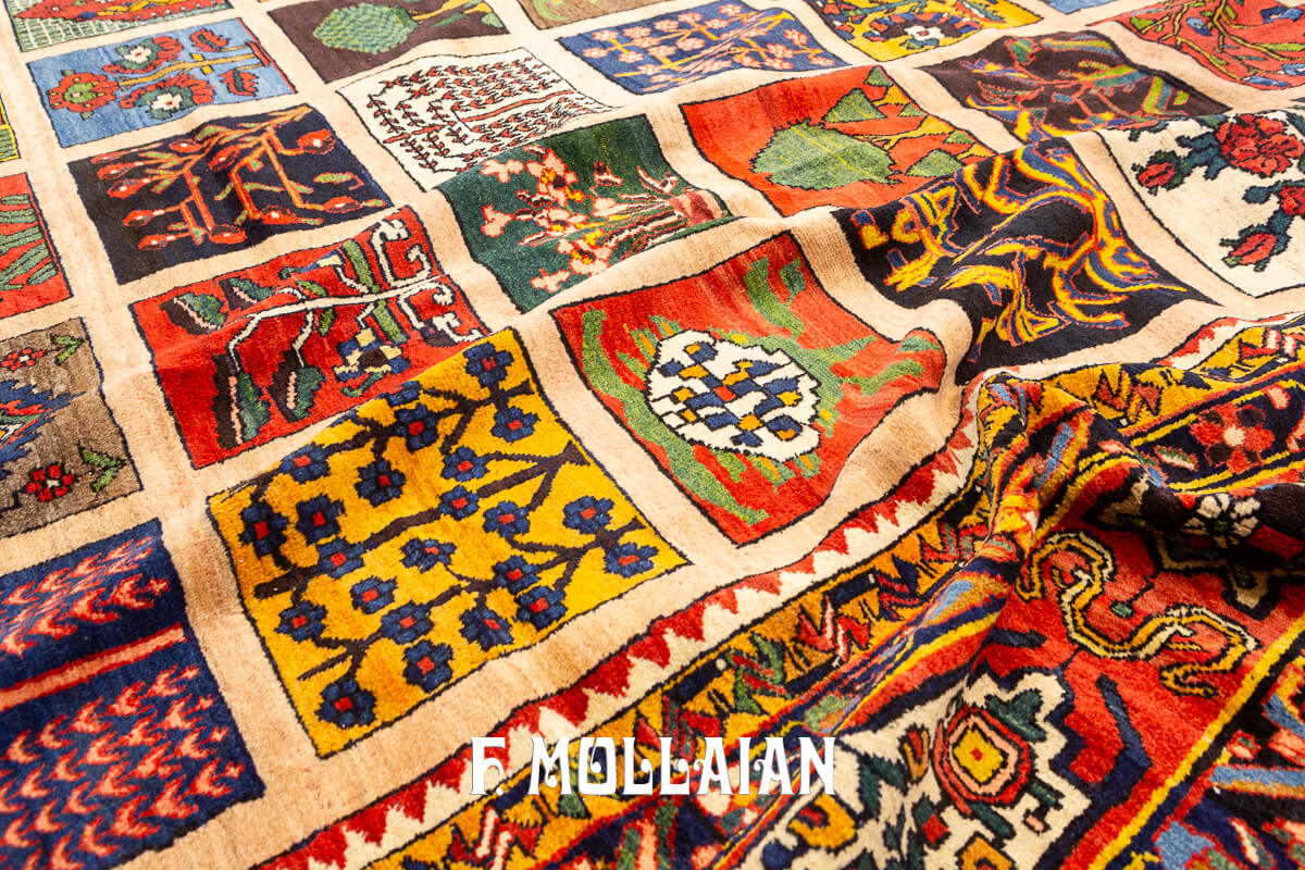 Bakhtiari Rug Very Large Garden Design n°:818996